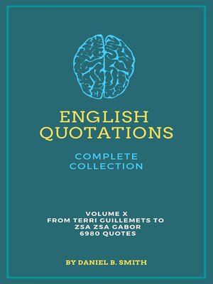 cover image of English Quotations Complete Collection, Volume X